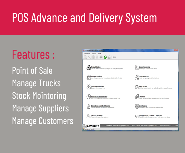 POS Advance and Delivery System